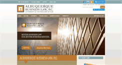 Desktop Screenshot of albuquerquebusinesslaw.com